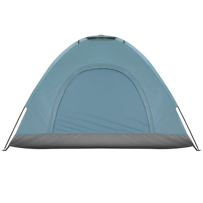 3-4 Person Camping Dome Tent Blue
