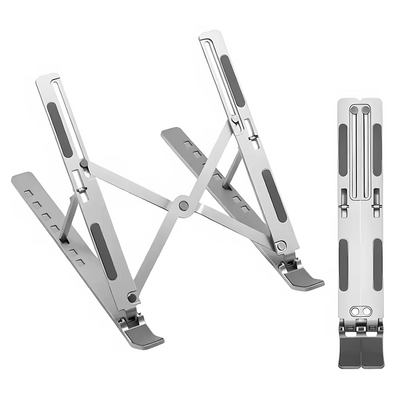 Adjustable Double Layer Aluminum Portable Flexible Computer Notebook Laptop Holder Cooling Bracket Tablet Stand for Desk Use