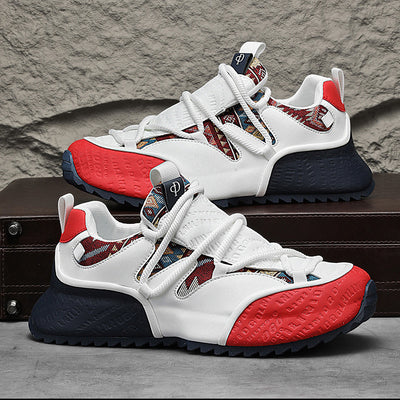 Men's Luxury Casual Sneakers, Cushioned Retro Running Shoes for Spring/Autumn