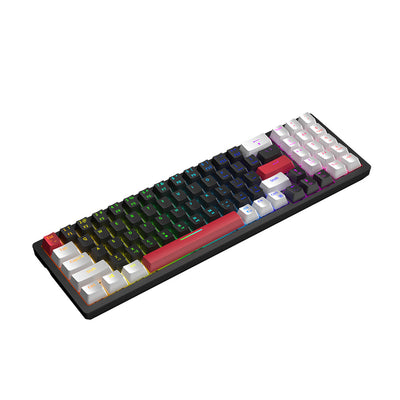 Custom 75% Mechanical Keyboard with Silent Switches & RGB Backlight for Gaming/Office
