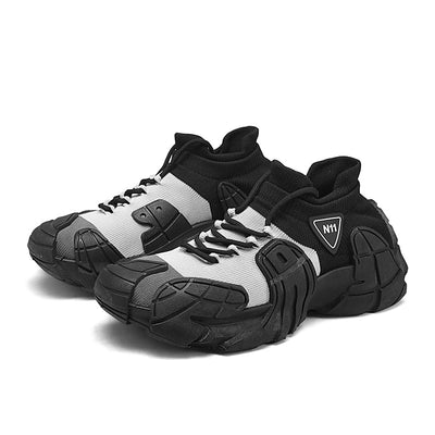 Men's Breathable Slip-On Casual Shoes, Spring Fashion Knit Sneakers for Street Style