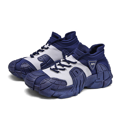 Men's Breathable Slip-On Casual Shoes, Spring Fashion Knit Sneakers for Street Style